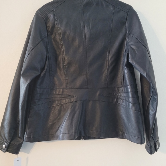 NWT Kohl's Apt.9 Faux Leather Jacket - Picture 2 of 5